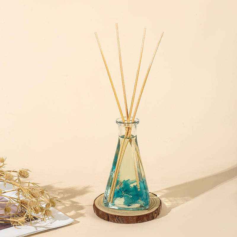 Vine sušená květina trojúhelníková láhev bez ohně vnitřní aromaterapie rákosový difuzér