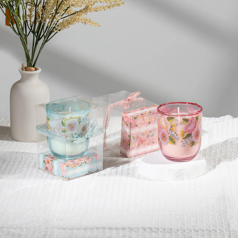 Vonné svíčky ke dni matek kulatý skleněný kelímek - výrobce sójových svíček Eco