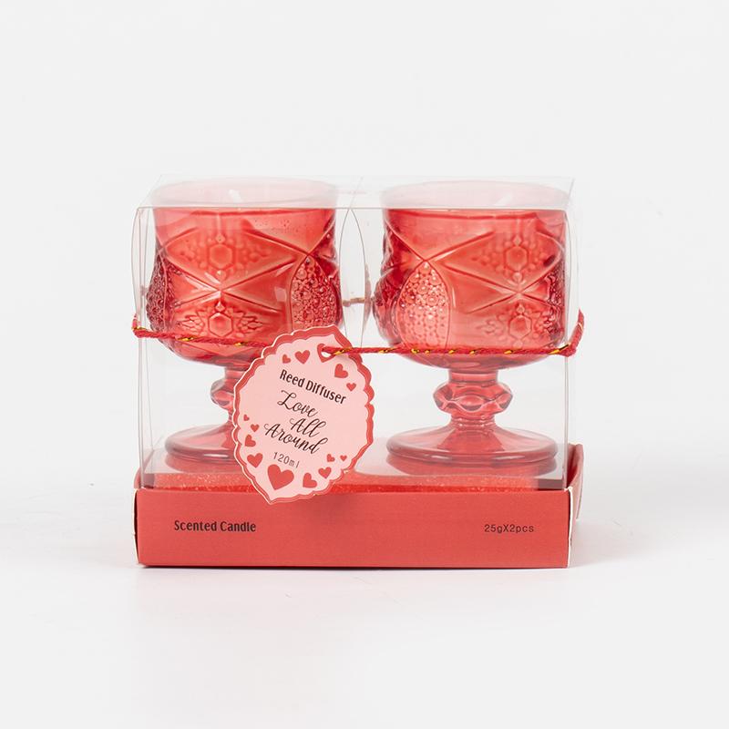 Valentine classic stylsh cup vonná svíčka 2ks set-ogranic eko sojový vosk set svíček výrobce