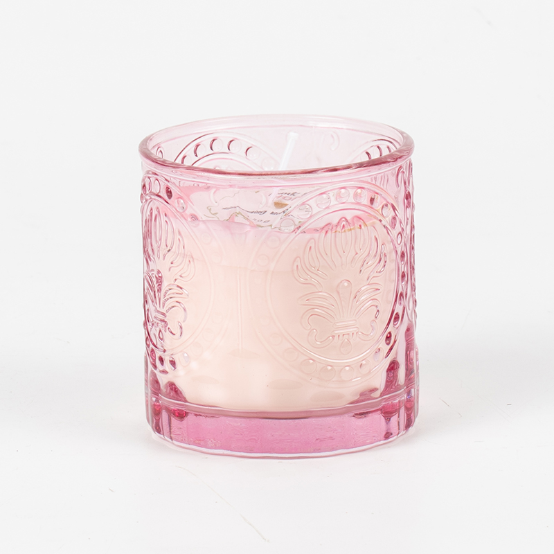 Elegantní skleněná lahvička ke Dni matek vonná svíčka - výrobce svíček ze sójového vosku