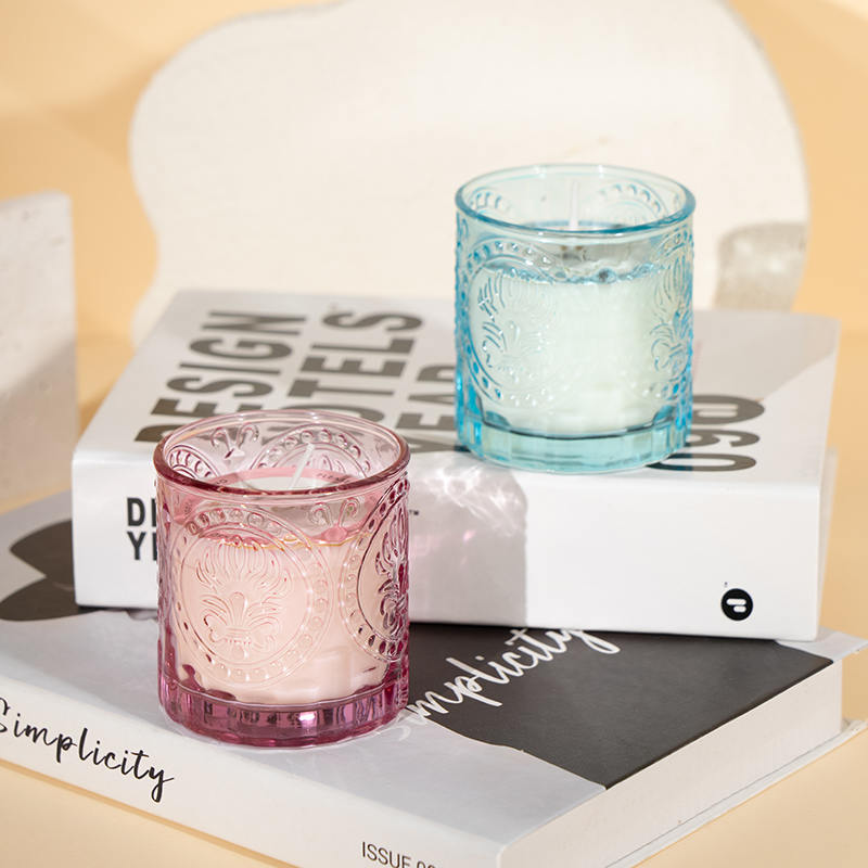 Elegantní skleněná lahvička ke Dni matek vonná svíčka - výrobce svíček ze sójového vosku